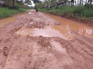INVIERNO |El lodo hace intransitable algunos tramos de esta vía. 